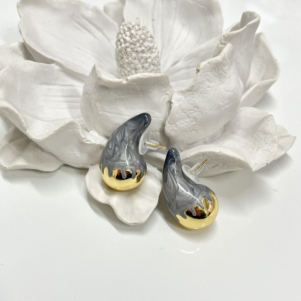 İthal Mineli Bottega Küpe