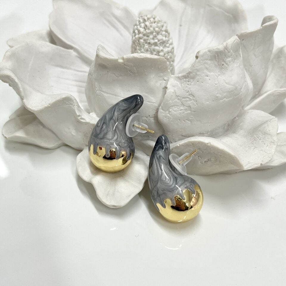 İthal Mineli Bottega Küpe