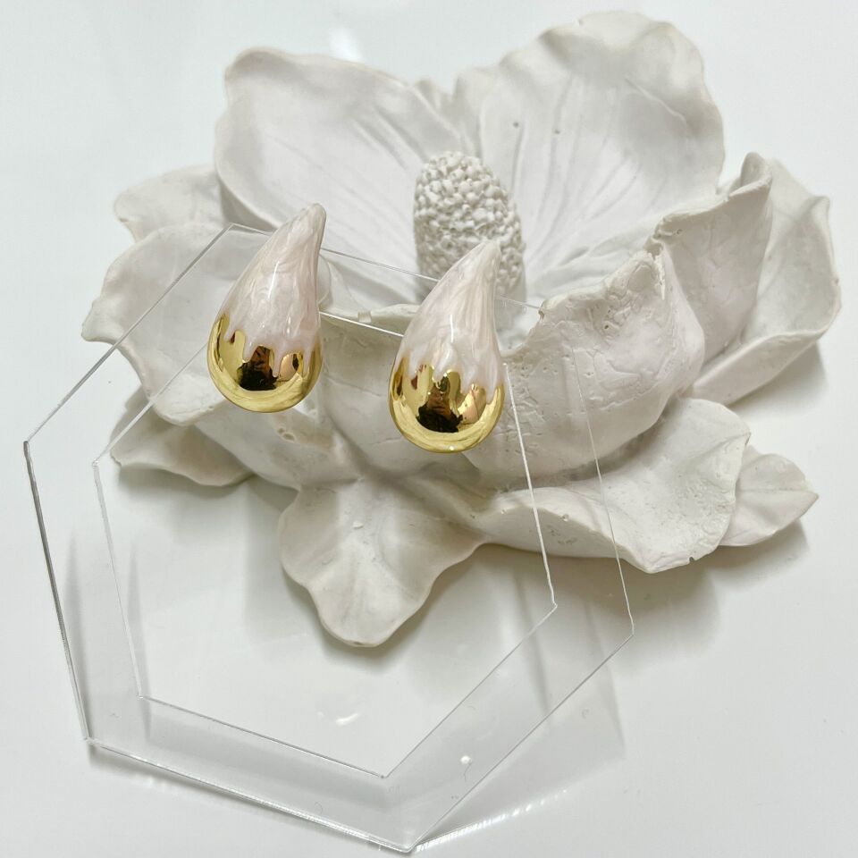 İthal Mineli Bottega Küpe