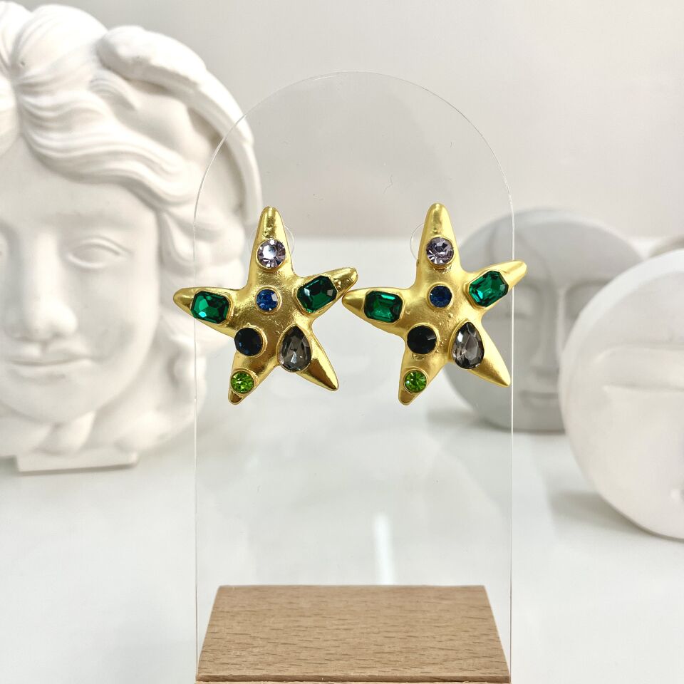 İthal Deniz Yıldızı Küpe