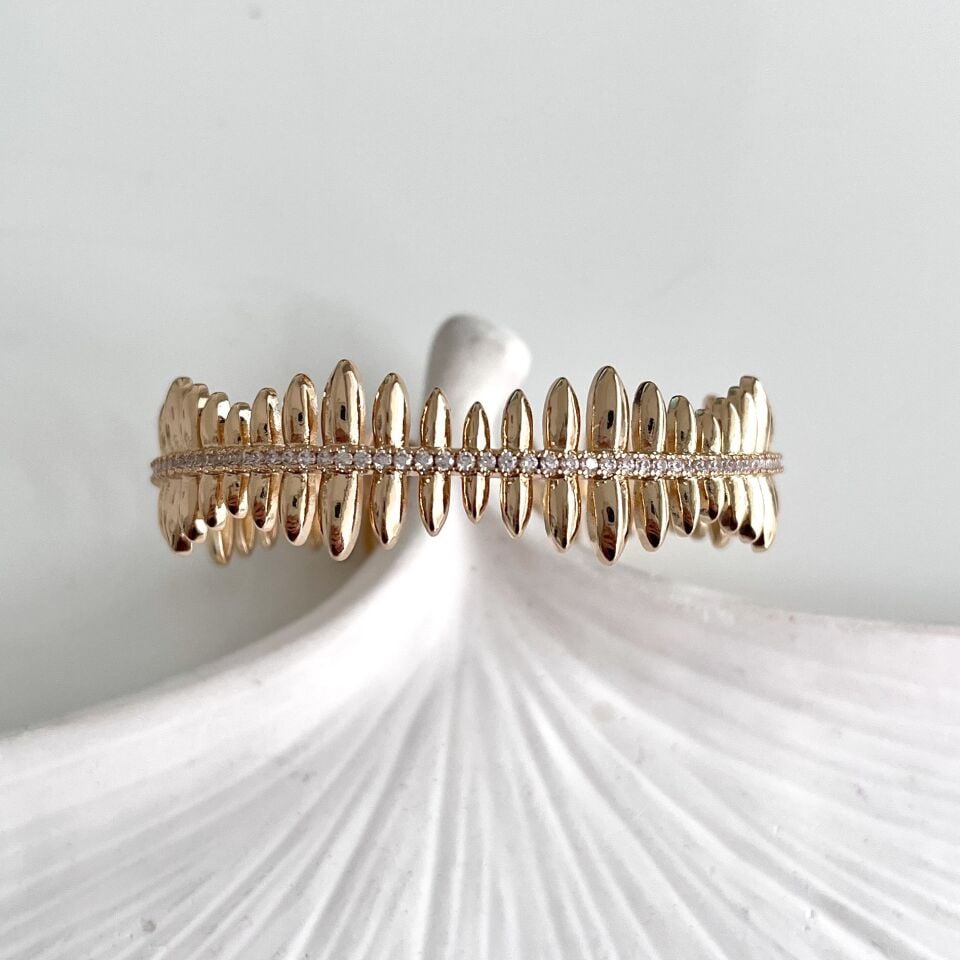 Özel Seri Zirkon Sıralı Kelepçe