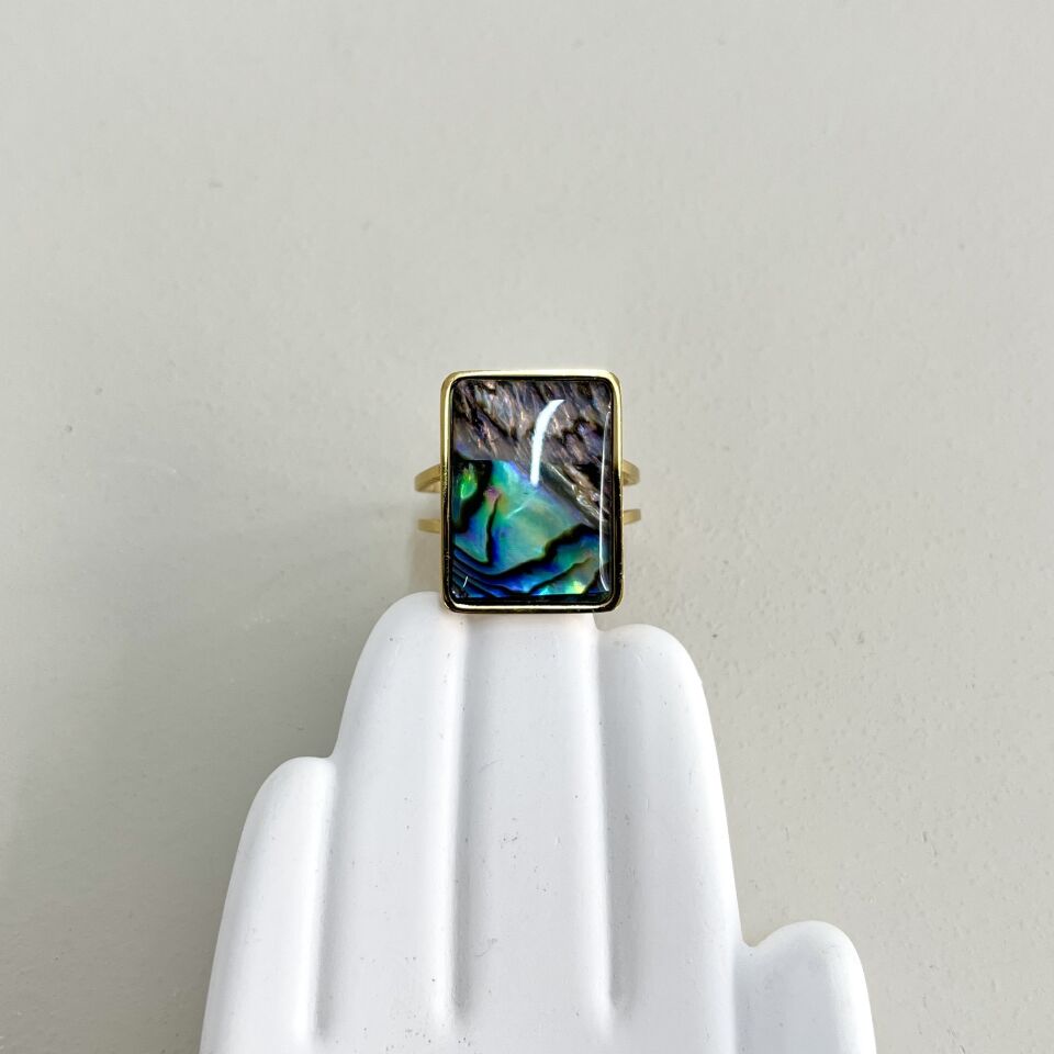 Çelik Abalone Kabuk Yüzük