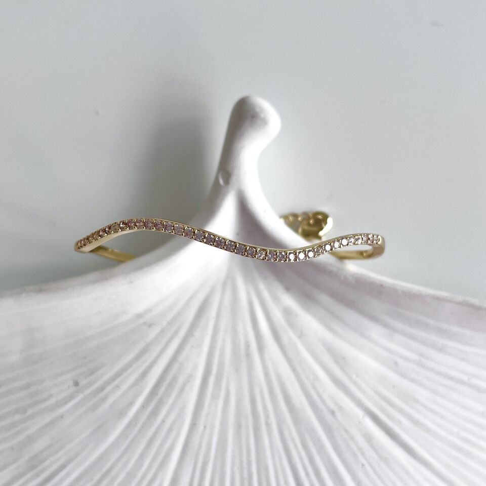 Özek Seri Dalgalı İnce Bilezik