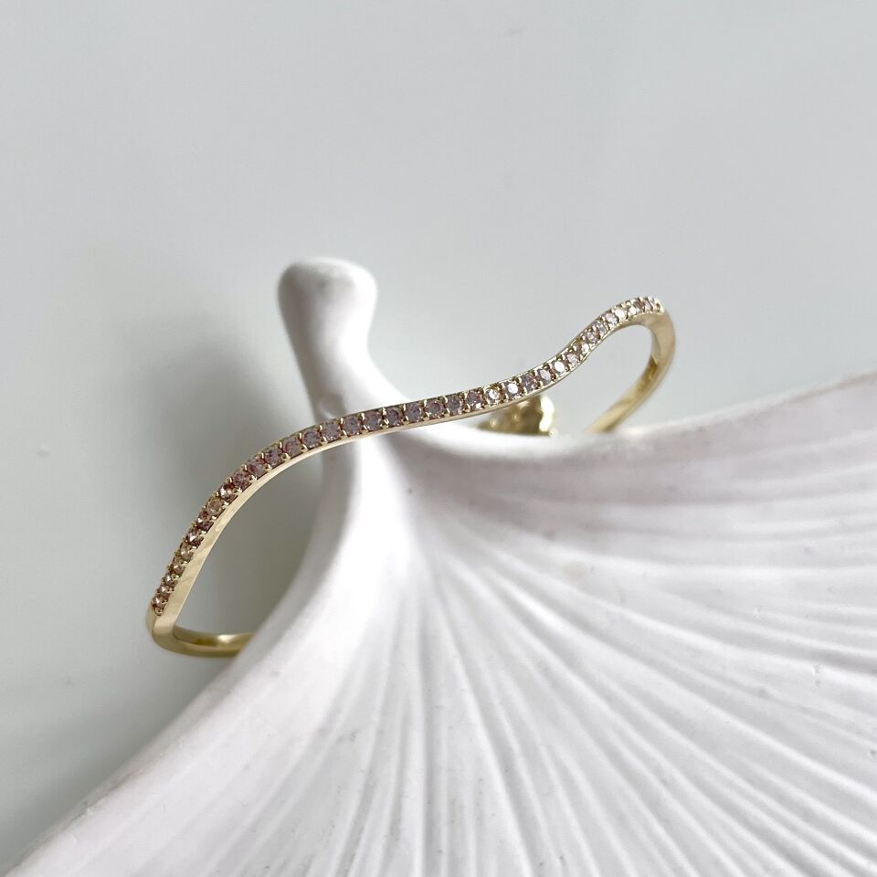 Özek Seri Dalgalı İnce Bilezik