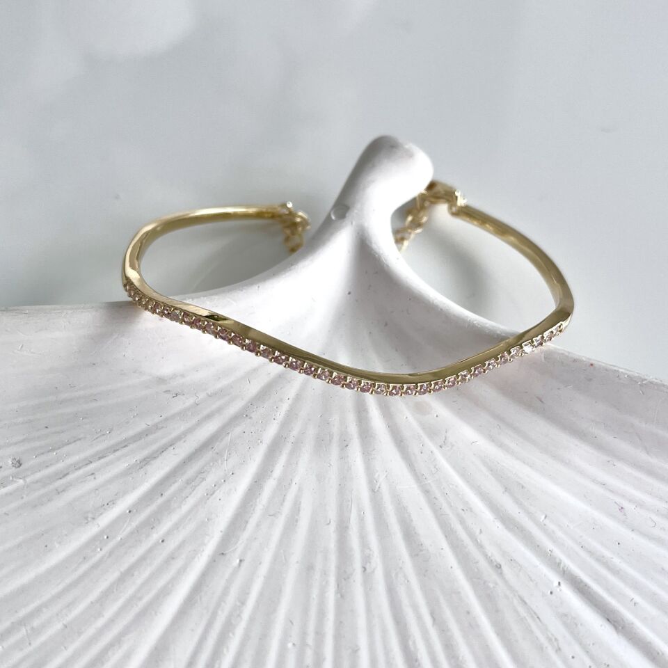 Özek Seri Dalgalı İnce Bilezik