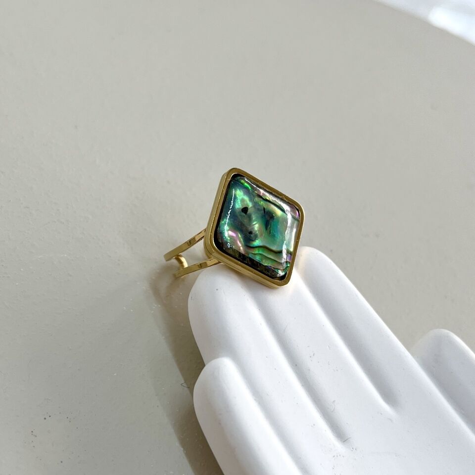 Çelik Abalone Kabuk Yüzük