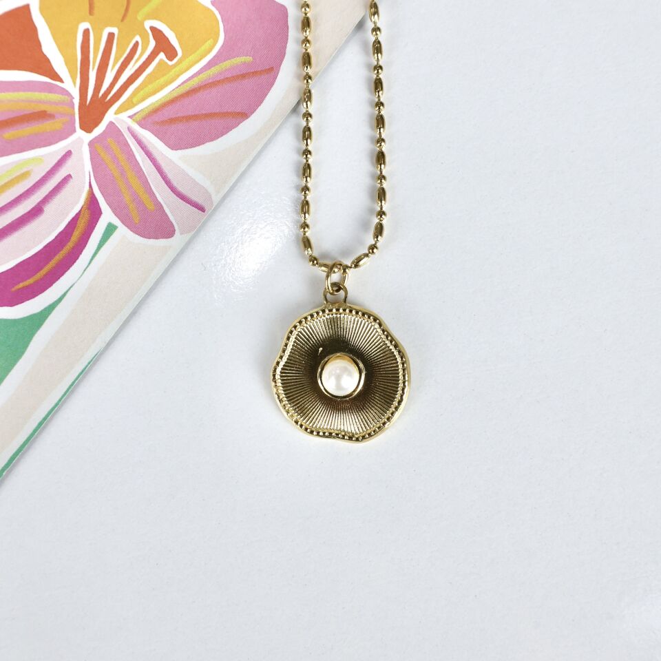 Çelik İnci Detay Kolye