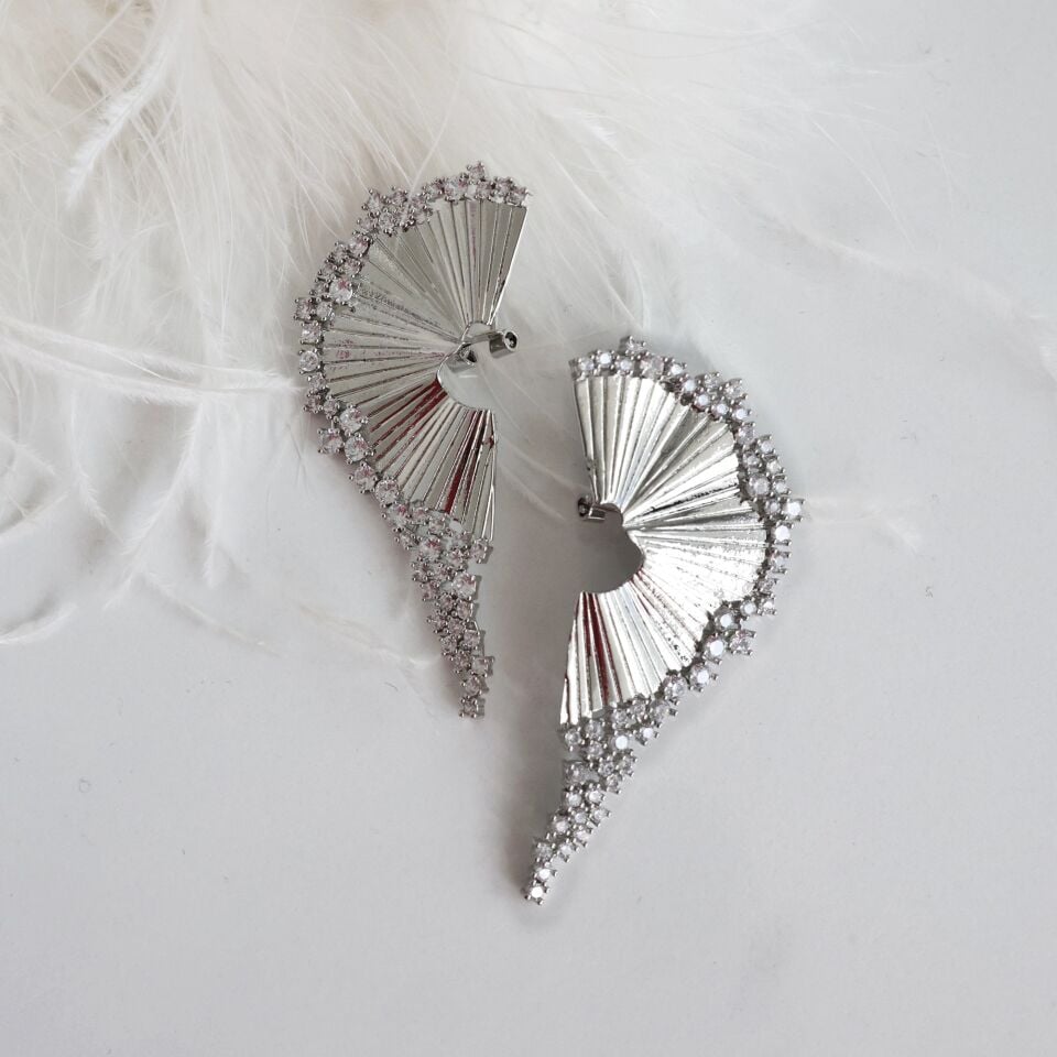 Özel Tasarım Zirkon Taşlı Küpe