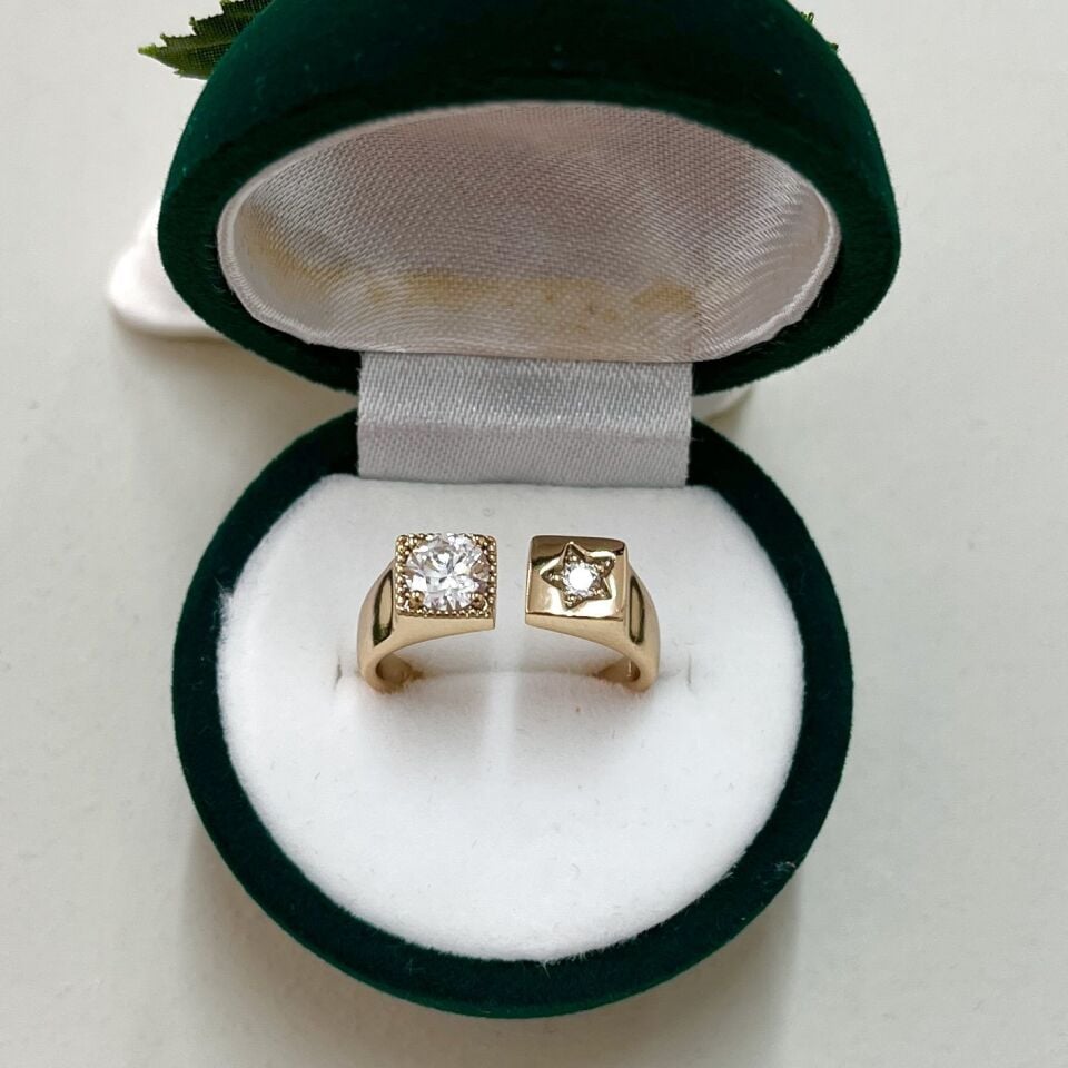 Xuping Yıldız Taşlı Yüzük