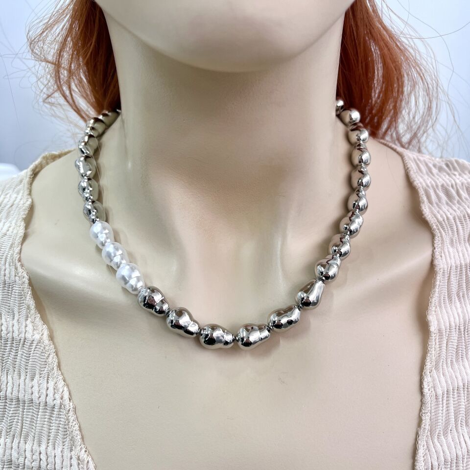 İthal İnci Detay Kolye