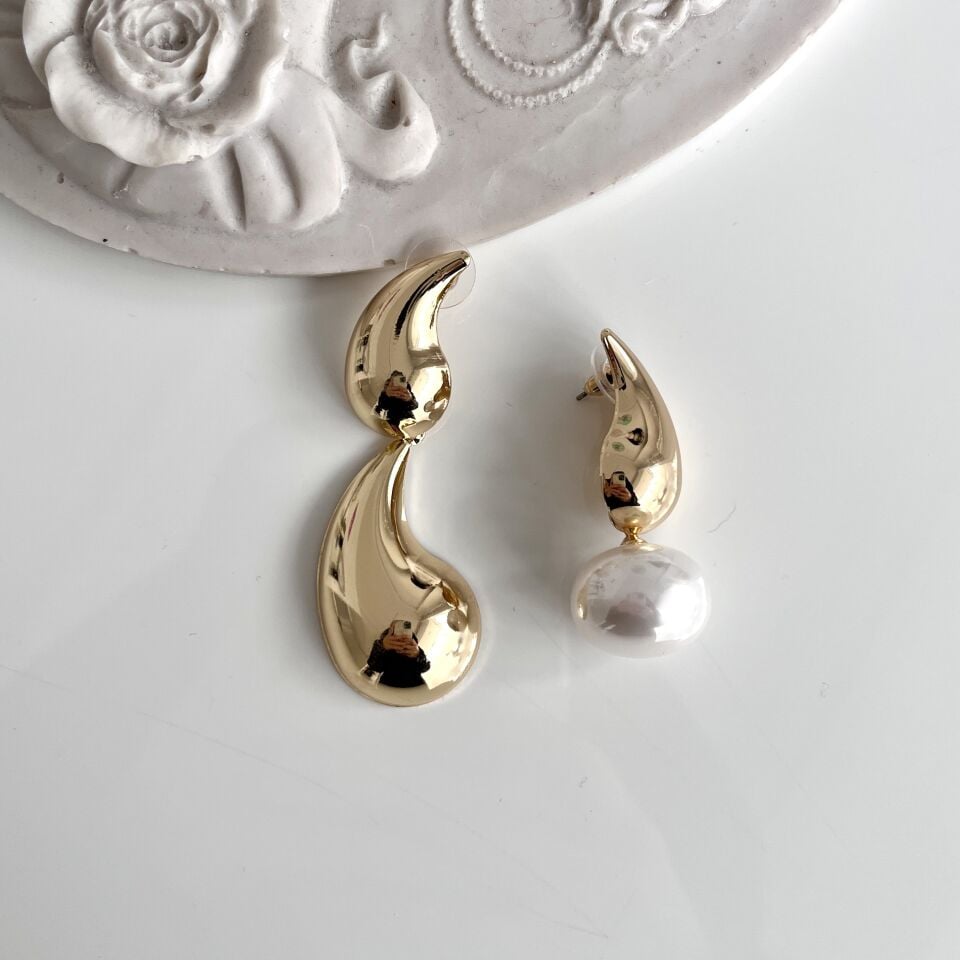 İthal İnci Detay Bottega Küpe