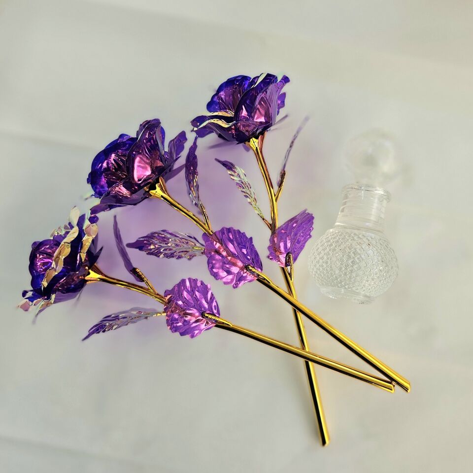 Mor Sonsuzluk Gülü ve Gül Suyu Set