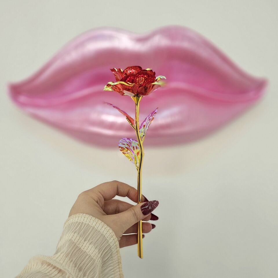 Kırmızı Sonsuzluk Gülü ve Gül Suyu Set