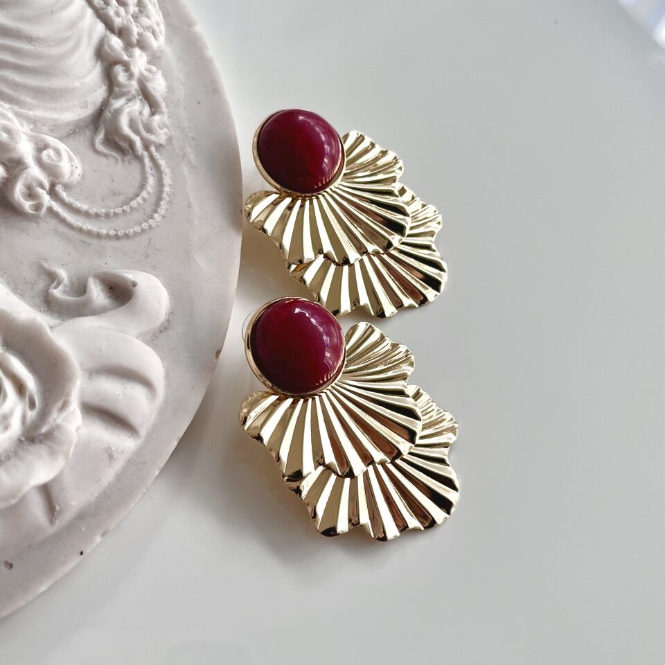 İthal Kırmızı Küpe