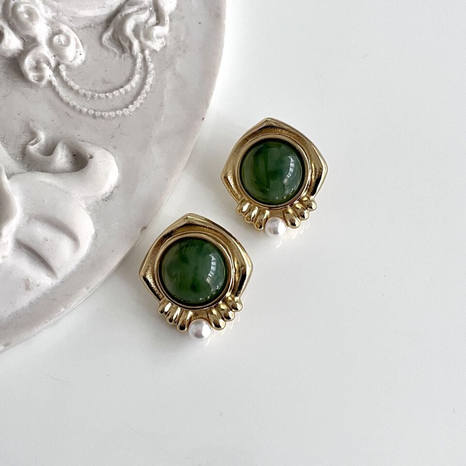 Çelik İnci Detay Vintage Küpe