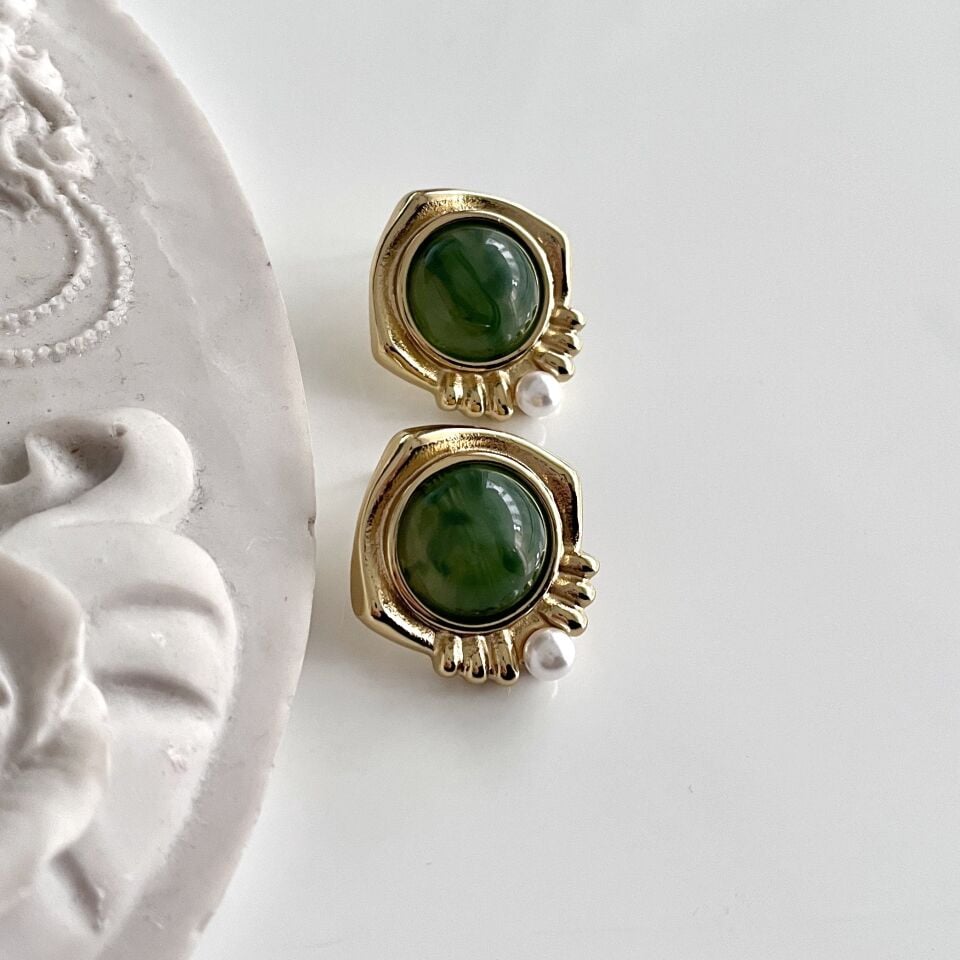 Çelik İnci Detay Vintage Küpe