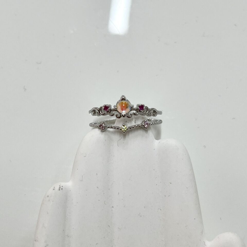 Yansımalı Taşlı Prenses Yüzük